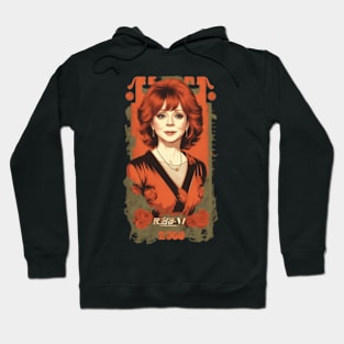 reba mcentire//vintage vektor 80s style v2 Hoodie